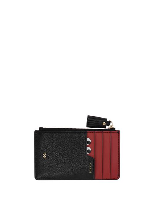 Women's Black Eyes Zipped Wallet Anya Hindmarch | 159913Black